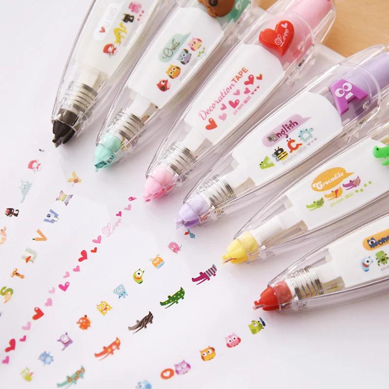 Non-Toxic Calendar Marker School Stationery Toys Press Correction Tape Multiple Styles Available Kawaii Scrapbooking Decoration Stickers