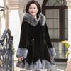 Autumn and Winter Mink Fleece Jacket Women's Large Size Imitation Mink Fur Mid-length Thick Fur Jacket