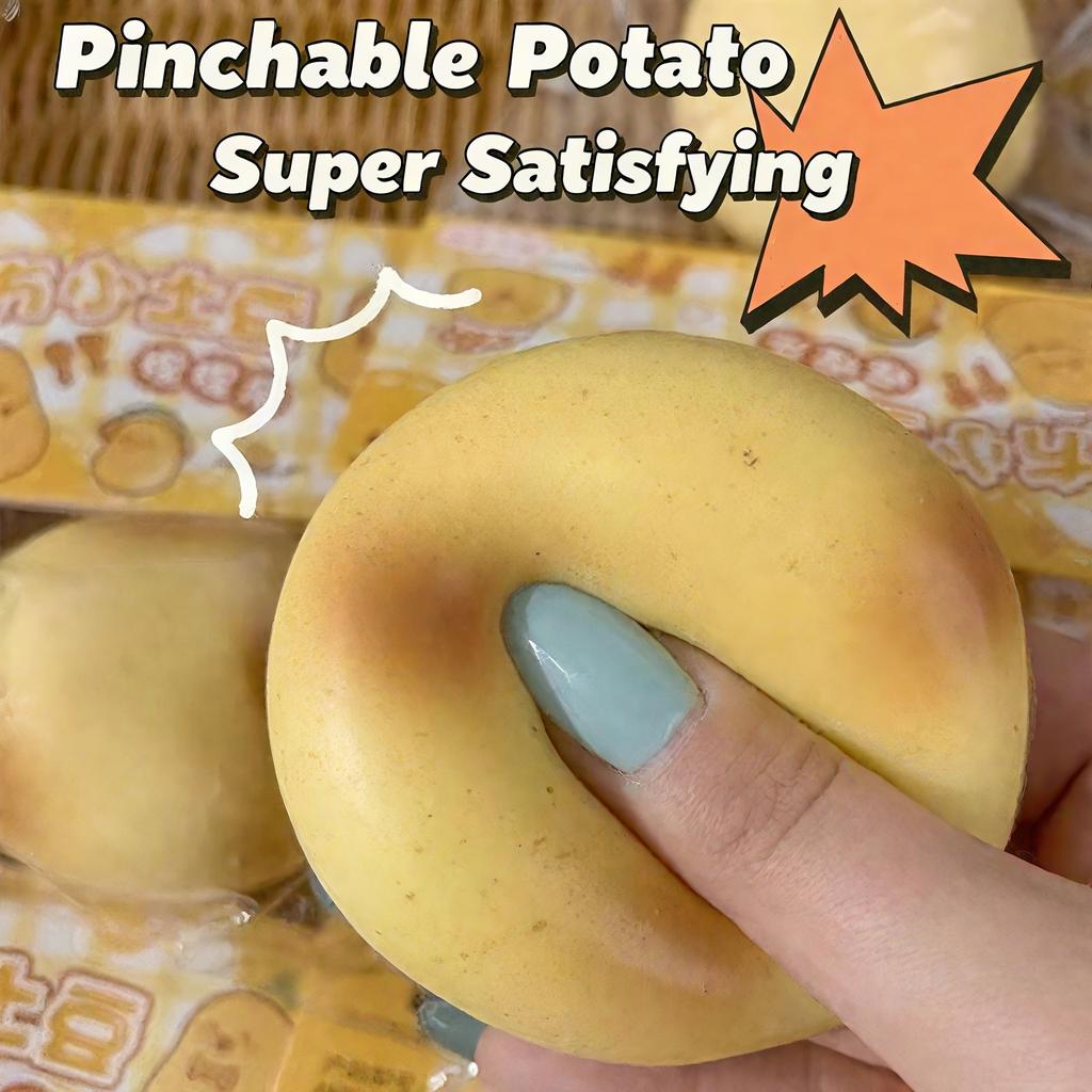 Toys Squishy Food Potato Squeeze Stress Ball Fun Food Squishy Toy Fluid Sensory Slow Rising Fidget Anti-stress Squishies Gift Present