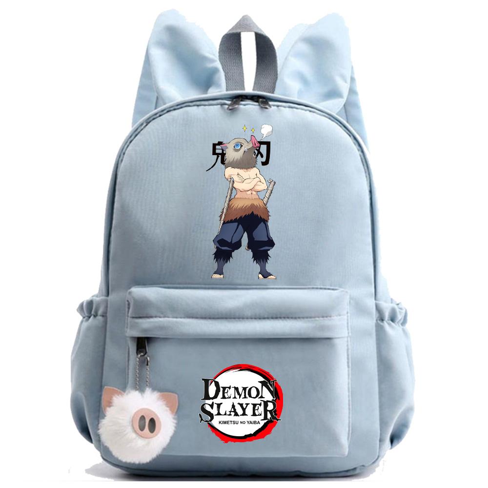 Anime Cartoon Demon Slayer Printed Backpack for Teenger Children Student Schoolbag Girl Women Large Capacity Waterproof Travel Bag Gift Mochila