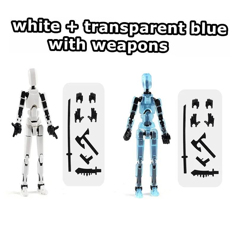 1249pcs Luminous Titan 13 Action Figures T13 Figure 3D Printed Multi-Jointed Movable Lucky 13 Action Figure Nova Figure Dummy