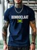 Casual Athletic Tshirt with BomboClaat Graphic Print - Bl...
