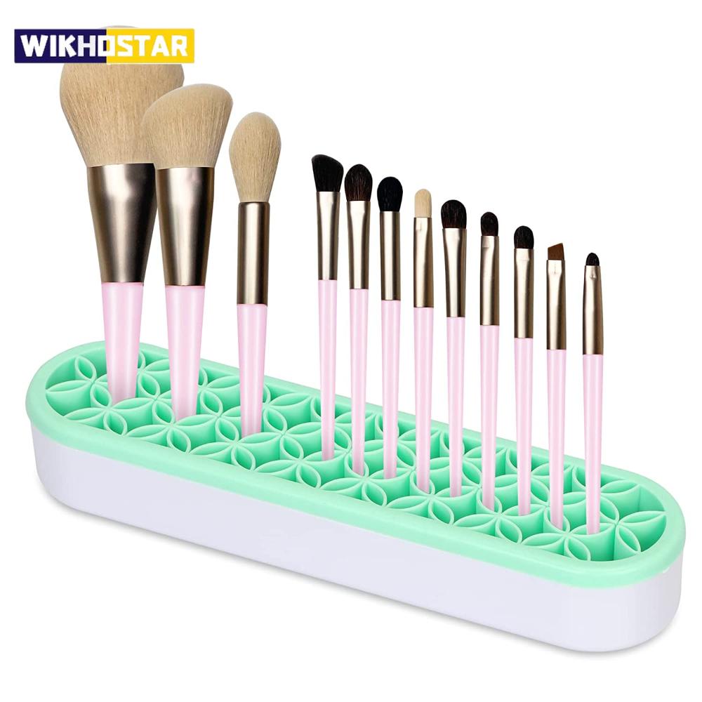 Silicon Nail Brush Makeup Brush Display Stand Rack Storage Case Brush Drying Shelf Brush Holder Make UP Holder Organizer