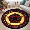 Mystický symbol Magický kruh Kulatý koberec Měkký Protiskluzový Snadno čistitelný do Obývacího pokoje Ložnice Penzionu Fantasy kultura Domácí dekorace
