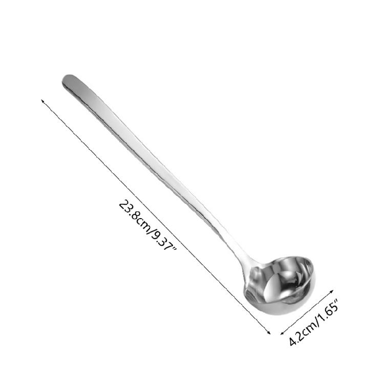 Stainsless Steels Dessert  Spoon Coffee Spoon Long Handle Stirring Spoons