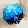 1pc Christmas Ornament Automatic Folding Umbrella, Heavy Duty 8 Rib Iron Frame, Suitable for Travel, Daily Use, Birthday, Decor Gift M0104050