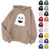 Women's Fashion Halloween Sports Pullover Hoodie Loose Padded Thickened Warm Casual Sweatshirt