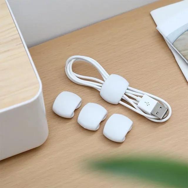 Xiaomi Cable Winder Clips Mouse Wire Headphone Holder USB Charger Holder Desk Tidy Cable Organizer Wire Cord Protector