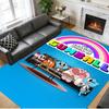 Antislip Kristalfluweel Vloerkleed, Amazing World of Gumball Ontwerp Tapijt voor Binnen Woonkamer Slaapkamer Huisdecoratie