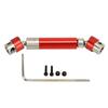 RC Car Drive Shaft Metal Middle Transmission Shaft Replacement for SCX24 1 24 Climbing Car 50‑63mm Red