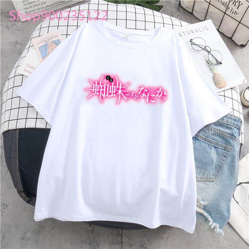 Japanese Anime So I'M A Spider So What Women T-Shirt Print Spider Kumoko Tee Tops Fashion Casual Women Clothes Summer Tshirts