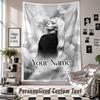 Wall Hanging Tapestry With Custom Name & Text, Lady Gaga Decorative Tapestry For Bedroom