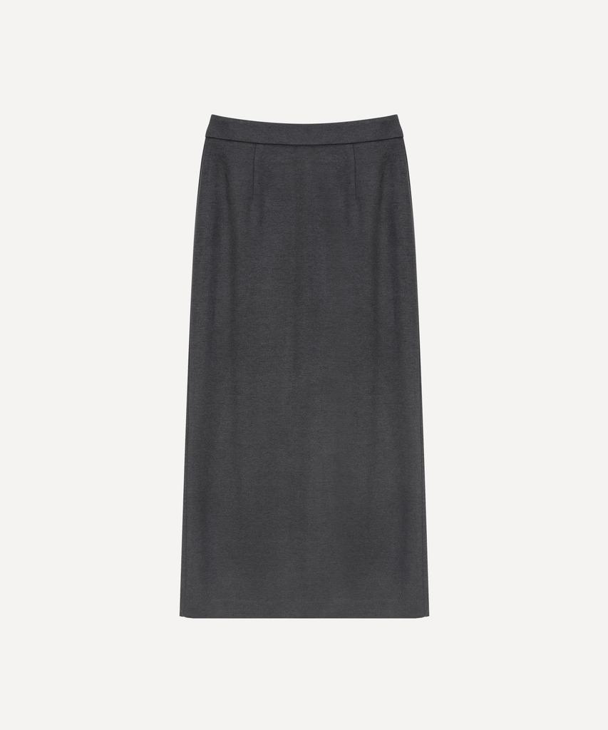 Daenkeudieo Steel Warm Maxi Skirt - Gray
