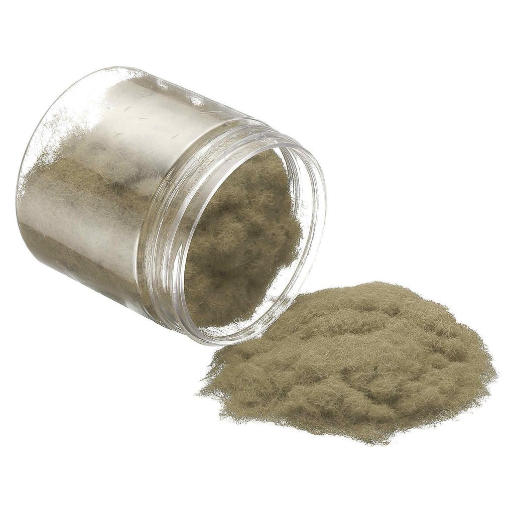 CoCud Model Glass Terrain Powder 185ml Capacity, Fake Miniature Flowers and Plants 5mm Nylon - DIY Dollhouse Fairy Garden Model Railway Landscape