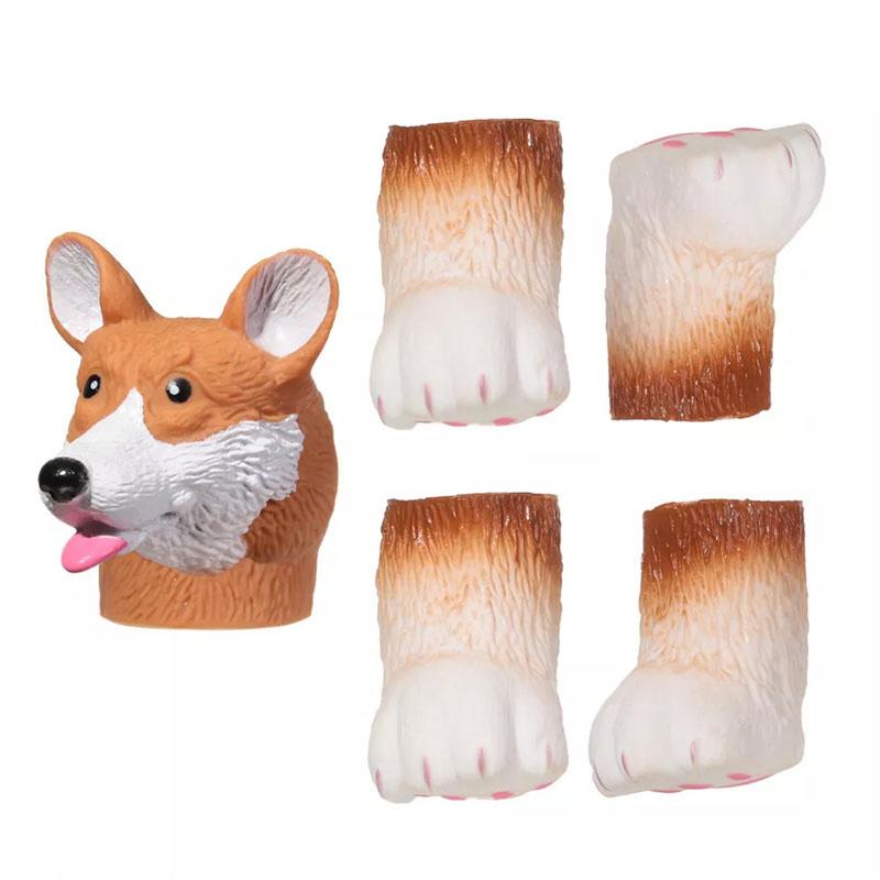 1 Set Finger Puppet Animals Squirrel Hand Finger Story Puppets Game Cat Puppy Panda Finger Dolls Toys For Children Gifts