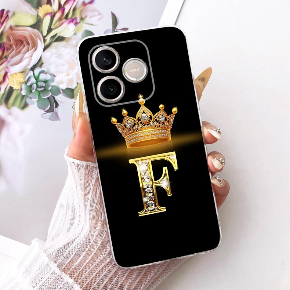 For Honor 600 Lite Honor600 2026 Fashion Crown Letter Phone Case For Honor 600 600Lite 5G Soft Silicone TPU Cases
