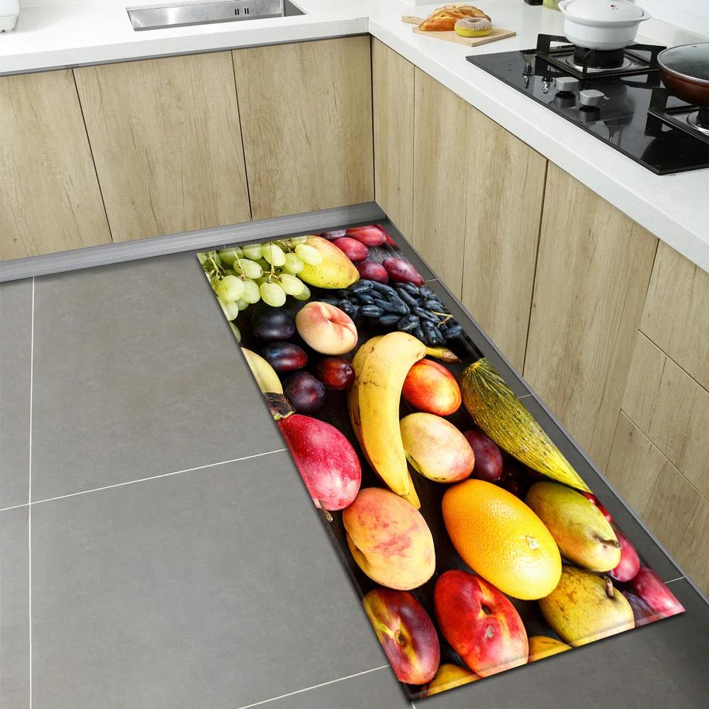 Bedroom Children Living Room Decoration Corridor Bathroom Non-slip Rug Fruit Pattern Kitchen Home Door Mat