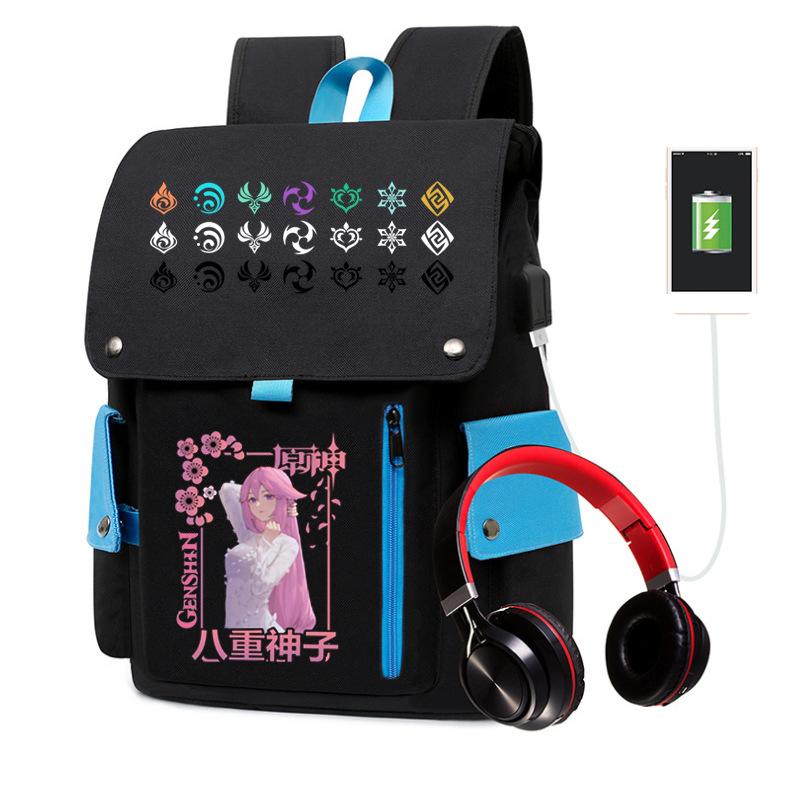 Elementary School Students In Grades 1-6 Waterproof Large-capacity Schoolbag Adolescent Yuanshen Backpack
