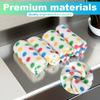8 Stück streifenfreie Reinigungstücher, super saugfähige & schnell trocknende wiederverwendbare Handtücher für die Küche, fusselfrei, kratzfest, Polka-Dot-Muster