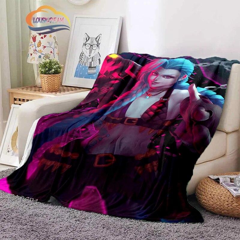 Coperta Cartone Animato Rage Laurie Jinx flanella Calore Morbida Peluche Divano Letto Plaid Comfort Inverno per Ragazza