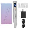 Microblading Pen Adjustable Needle Length Cordless Charging Eyebrow Lip Tattoo Pen with 4pcs