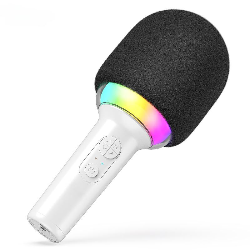 Microfon Karaoke Wireless Compatibil Bluetooth Microfon de Mână cu Difuzor Încorporat, Microfon Portabil pentru Cântat pentru Petrecere