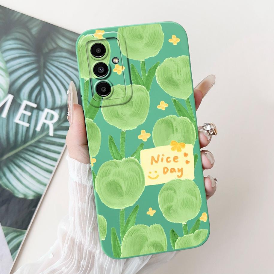 For Samsung Galaxy M52 M54 M55 5G Case Cute Avocado Soft Silicone Back Cover For Samsung F54 5G Phone Cover M 54 SM-M546B Fundas