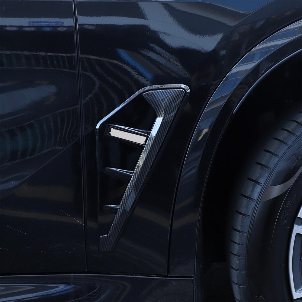 Carbon Fiber Look Side Wing Air Flow Fender Vent Covers For 2019-2022 Bmw X5 G05 X5M