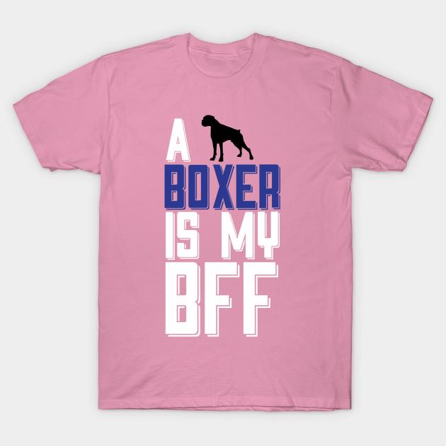 T-Shirt Damen Ein Boxer ist mein Bff Harajuku Print Kawaii T-Shirt Sommer Kurzarm Damen T-Shirt Top Tee