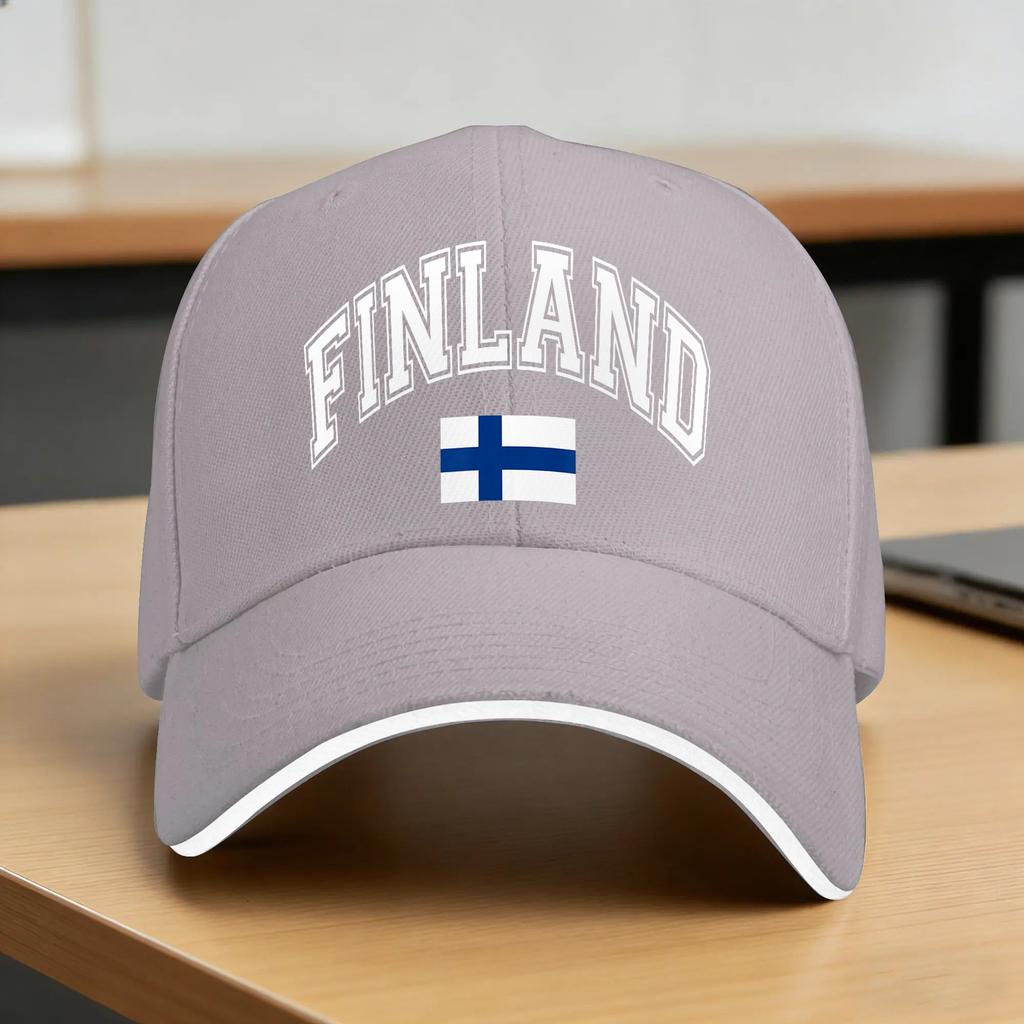 Finland Finnish Flag Suomi Graphic Casual Baseball Cap Outdoor Sports Hip Hop Hats Spring Wholesale Unisex Adult Yk Baseball Caps