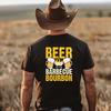 Beer Barbeque Bourbon T Shirt Vintage Stretched Graphic Comfortable Unisex Versatile Fashion Streetwear Slightly Casual