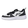 Li Ning Synthetic Leather Comfortable Trendy Non-Slip Lightweight Low-Top Skate Shoes Women Sneaker White Black AGCU544-3