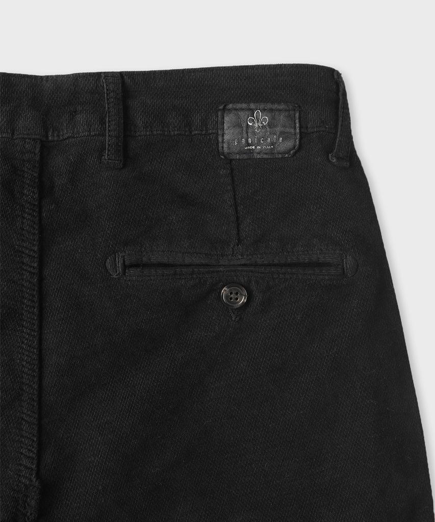 PANICALE Triple A Slim Fit Black Pants