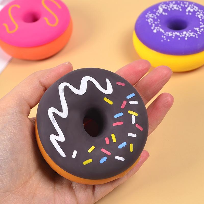 Artificial Donut Mini Squishy Novelty Toy Simulation Model Food Chocolate Cake Roll Props Stress Relief