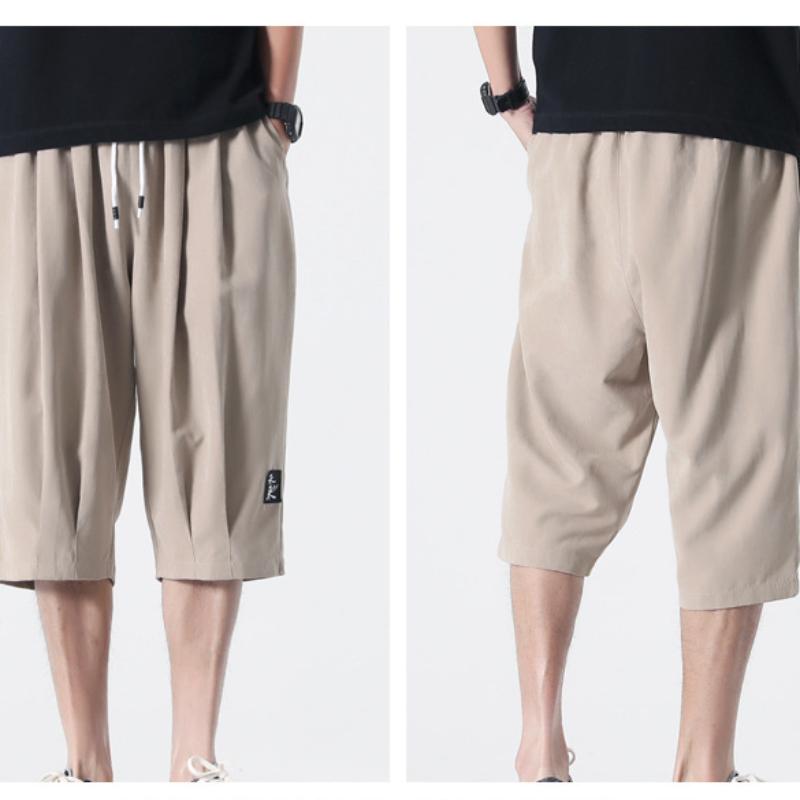 Man Summer Loose Casual Shorts Man Breathable Embroidery Straight Leg Motion Short Trousers Plus Size Jogging Fitness Beach Shorts