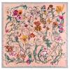 130*130cm 100% keprová hedvábná čtvercová šála Luxusní dámská s květinovým potiskem Plážový šál Bandana Šátky Femme Fourlard Echarpes Šály