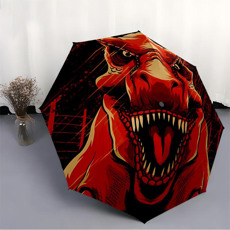 1pc Dinosaur Jurassic Windproof Automatic Umbrella, Lightweight for Women/Men, Perfect Christmas Gift A0811271
