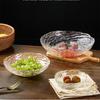 Crystal Glass Bowl Hammered Texture Modern Tableware Salad Fruit Dessert Snack Bowl