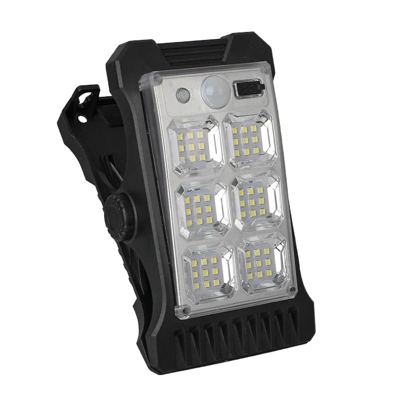 LED Solar Garden Lights Outdoor Solar Clip Light Waterproof Motion Sensor Camping Lamp Fence Street Landscape Wall Decoration