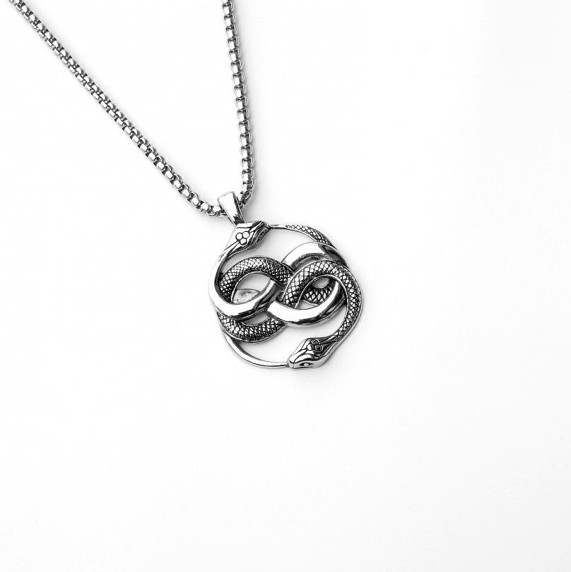 Accessories Hip Hop Necklace Stainless Steel Axe Pendant Titanium Steel Orchid Chain Men
