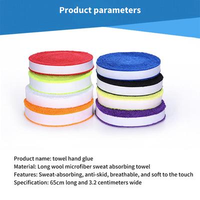 1 Pack 65Cm Handtuch Kleber Grip Badminton Tennis Schläger Overgrips Nicht-Slip Schweiß Band Grip Tapepa