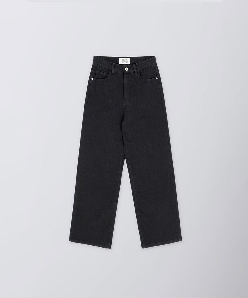 Peulloujin [Select Length] Charlic Wide Jeans_Black_Ffc3Dn006