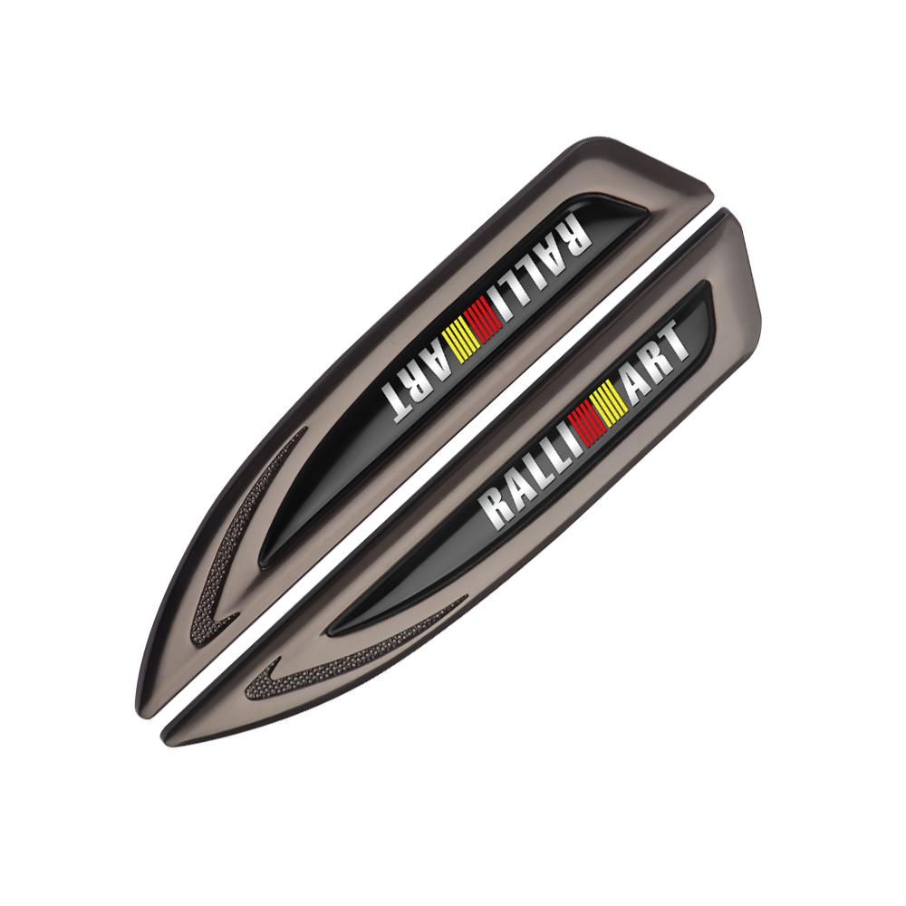 3D Car Metal Emblem Body Fender Decorative Stickers For Mitsubishi Asx Lancer 10 Outlander 3 L200 Xpander Pajero 4 Montero V73 WZ8