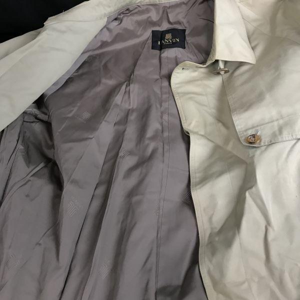 Lanvin Belted Trench Coat Men M Light Khaki Beige(USED)