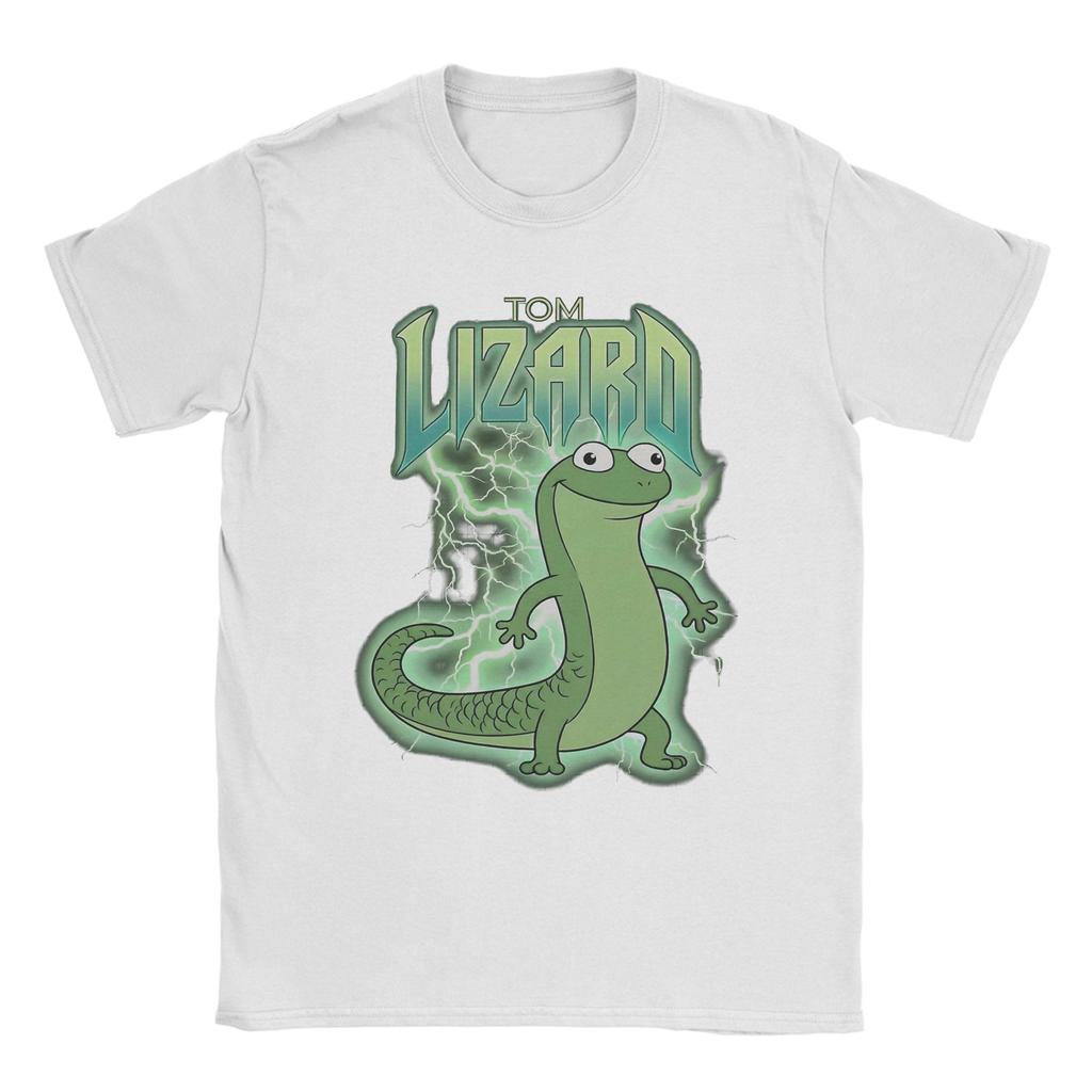 Animated Tom Lizard Meme T Shirts For Unisex Unisex 100 Cotton Vintage TShirt Round Neck Hoppers Tees Short Sleeve Clothes Printed