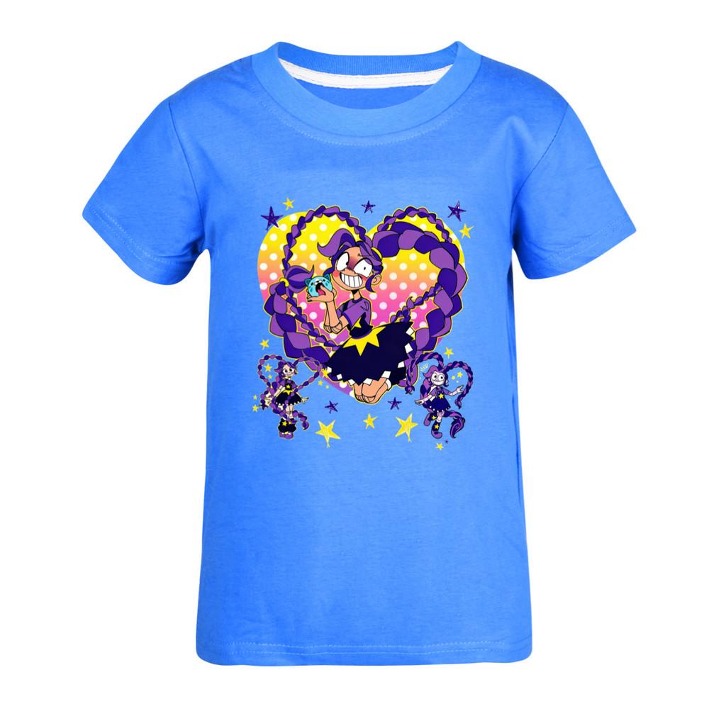 5598 Copii Fete Lily Lovebraids Imprimeu Bumbac Mânecă Scurtă Tricou