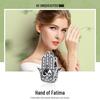 Veloco Sterling Silver s925 Fatima Hand Beads Women's Bracelet DIY Accessory