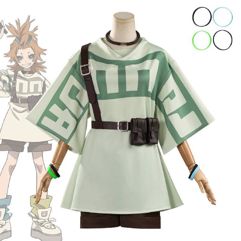Gachiakuta Remlin Tysark Cosplay Outfit Aus Polyester für Anime-Conventions und Cosplay-Events