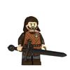 Viduslaiku minifigūru zobenu kājnieki loka šāvēji būvējamu klucīšu rotaļlietas