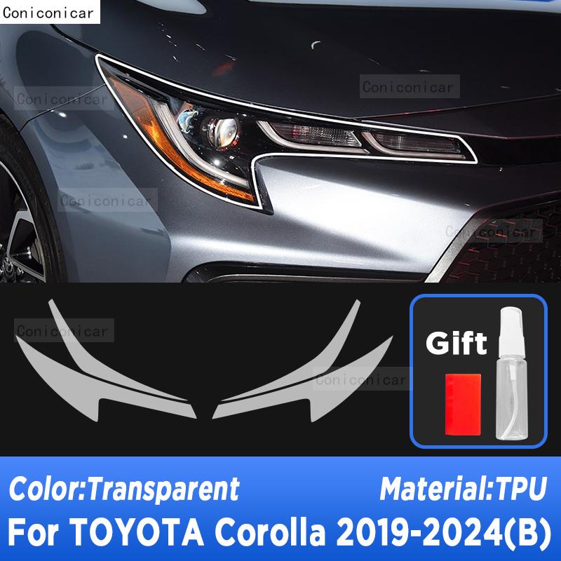 Koplampbescherming Auto Transparante Krasbestendige Beschermfolie TPU Stickers Voor TOYOTA COROLLA E210 -2024 Accessoires